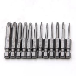 12pc Hollow Plum Blossom Screwdriver Head 50mm Long S2 Hexagonal Handle Screwdriver Screwdriver Bit Electric Tool Drill Set
