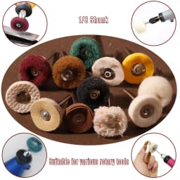 Polishing Wheels Wool Felt Abrasive Jewelry Watch Buffing Wheel For Dremel Rotary Tool Accessories