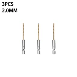 3/5/13Pcs HSS High Speed Steel Titanium Coated Drill Bit Set 1/4 Hex Shank 1.5mm-6.5mm Hexagonal Handle Twist Drill