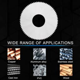 XCAN 60/63mm Slitting & Slotting Saw Blade HSS Steel Circular Saw Blade Cutting Disc for CNC Slitting Machine PVC Cutting Tool
