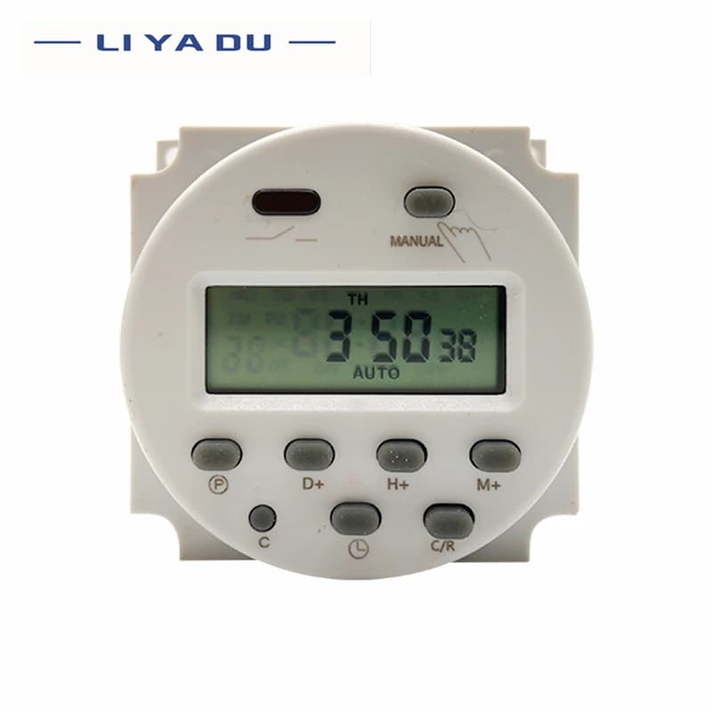 CN101A 12V/24V/110V/220V Single and double countdown micro cycle time control switch timer controller min control 16A