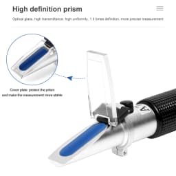 Handheld Alcohol Refractometer 0-80% Alcohol Content Tester for Spirits Household Liquor Brewing Alcohol Concentration Detector