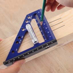 22.5-90 Degree Woodworking Square Protractor Aluminum Alloy Miter Triangle Ruler Layout Measuring Tool for Engineer Carpenter