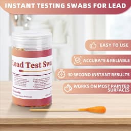 Lead Test Kit Swabs - Lead Paint Test Kit, Lead Check Swab for Home Use, Test Results in 30 Seconds (60PCS)