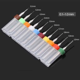10pcs/50pcs 0.1mm to 3.175mm PCB Mini Drill Bit Tungsten Steel Carbide for Print Circuit Board CNC Drill Bits Machine