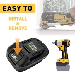 Battery Adapter MT20DL Converter for Makita 18V Li-ion Battery to Dewalt 18V/20V Li-ion Battery Adapter