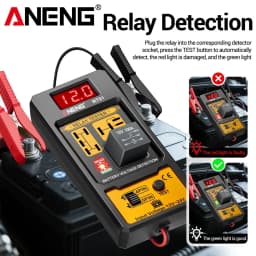 ANENG RT01 Digital Relay Detector 11-25V Universal 4/5 Pins Car Battery Vehicle Detection Digital Display Voltage Battery Tester