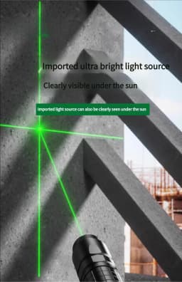 Self-Leveling Laser Tool: Cross Line Laser Level, Infrared Positioning Pointer & Alignment Marking Pen for Construction, Enginee