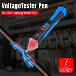 NJTY T02A Voltage Detector Electrical Pen AC Voltage Tester Smart Breakpoint Finder 12-1000V Non-Contact T02B Voice Broadcast