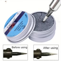 1/2Pcs Non-stick Tin Solder Cream Clean Paste Oxide Head Resurrection Soldering Iron Tip Refresher Oxidative Activator for DIY C