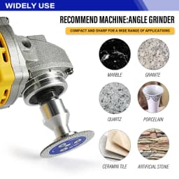 LOZLIN 50mm Diamond Mini Saw Blade with Thread Stone Cutting Disc Granite Sandstone Concrete Lettering Carving Grinding Tool