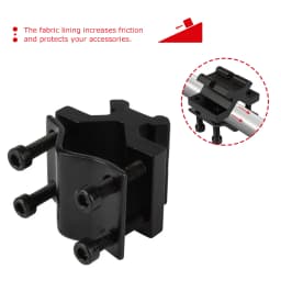 Multi-purpose Hunting Butterfly Clip Pipe Clamp Tactical Flashlight Bracket Flashlight Torch Clip Holder Hunting Accessories