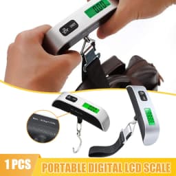 Portable Scale Digital LCD Display Electronic Scale Weight Suitcase Travel Weighs Baggage Bag 110lb/50kg Weight Balance Tool
