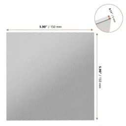 1pcs Aluminum Sheet Thickness 0.3mm-10mm with Protective Film Metal Finely Polished and Deburred Aluminium Metal Sheets Plate