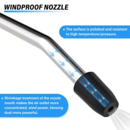Air Blow Gun,High Flow Air Blower Gun for Compressor with Angled Bent Nozzle,Three Colors to Choose from,Long style
