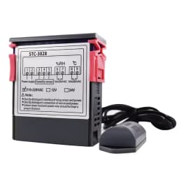 Dual Digital Thermostat Temperature Humidity Control STC-3028 Thermometer Hygrometer Incubator Controller AC 220V DC 12V 24V