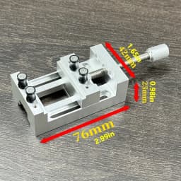1Pc Mini Drill Press Vise with Rubber Soft Jaws, 0-47mm Clamping Range Mini Vice Clamp for Crafts, Modeling & Repairs
