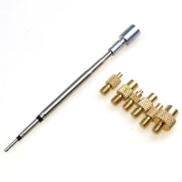 Heat Insert Nut Iron Tip Trimming kit C210/TS21/HS-02B Internal Thread Soldering Iron Tip 3D Print Modify Finishing Tool Brass