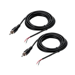 2Pcs RCA Male Plug Jack to Bare Wire Cable Repair Cord For CD DVD Player Tuner Amplifier Audio Speaker Subwoofer HDTV Cable 1m
