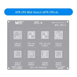 MaAnt CPU BGA Reballing Stencil Kit For Qualcomm HiSilicon MTK Android Phone Motherboard CPU IC Planting Tin Template Steel Mesh