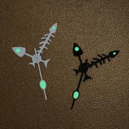 Steel Fish Bone Needles Watch Hands Pointer Green Luminous Replacement Modified Part For NH35/NH36/4R/7S Movement Accessories