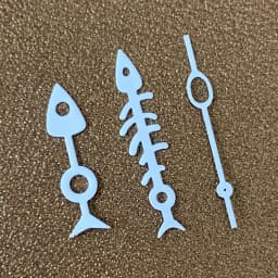 Steel Fish Bone Needles Watch Hands Pointer Green Luminous Replacement Modified Part For NH35/NH36/4R/7S Movement Accessories