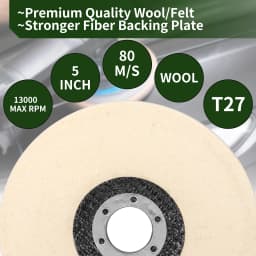 100/115/125mm Wool Polishing Wheel Buffing Pads Angle Grinder Wheel Felt Polishing Disc For Metal Marble Glass Ceramics