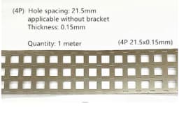 21700 Battery Hole Spacing 21.5mm Connection Plate Stamped SPCC Nickel Plating 1 Meter Parallel Without Bracket Nickel Strip