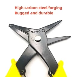 Circlip Pliers 2 in 1 Internal and External Dual Purpose Pliers External Spring Pliers Large Retaining Ring Removal Tool 1pcs