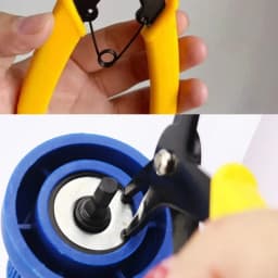 Circlip Pliers 2 in 1 Internal and External Dual Purpose Pliers External Spring Pliers Large Retaining Ring Removal Tool 1pcs