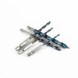 5PCS Cobalt Stepped Point Drill Bit Set 3.0-8.0mm HSS Drill Bit with Hex Shank, for Wood, Metal, Plastic, and PVC