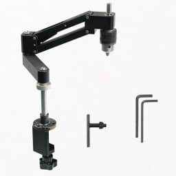 Adjustable Articulating Cantilever Tapping Arm Stand for Hand Electric Drills,Tapping Guide Tool for Aluminum Profile DIY