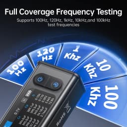 FNIRSI LCR-ST2 Portable Smart Tweezer LCR SMD ESR Tester Resistance Capacitance Inductance Continuity Diode Test Measurement