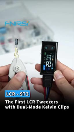 FNIRSI LCR-ST2 Portable Smart Tweezer LCR SMD ESR Tester Resistance Capacitance Inductance Continuity Diode Test Measurement