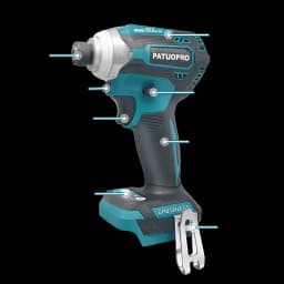 Cordless Brushless Impact Driver Kit Electric Screwdriver 4-Speed 1/4-Inch Hex 3-LED Light for Makita 18v Battery(No Battery)