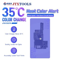 JTX IR 3 Motherboard Short Circuit Finder Pad 35C Thermochromic Color Change Test Sheet for Phone Mainboard Fault Detection