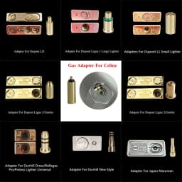 1 Pcs Reusable Copper Nozzle Refill Butane Gas Adapter For Dunhill Dupont & Most Lighters DIY Repair Tool Accessory