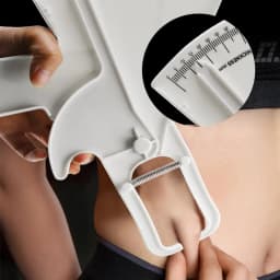 0-80mm Body Fat Measure Tester Analyzer Sebum Caliper Clamp Shaped Ruler Skinfold Test Instrument Measuring Tape