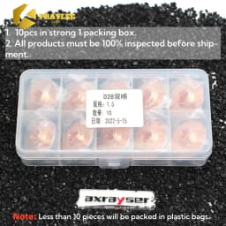 Praylee All Types Laser Nozzles Single/Double Layers Dia.28/D32mm for Raytools Precitec WSX HSG Bodor HANS Fiber Cutting Machine
