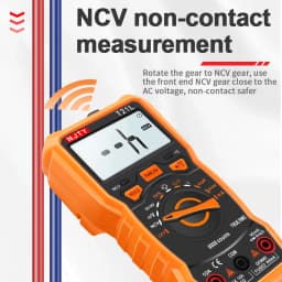 NJTY T21L Inductance Digital Multimeter 600μH-60H Range Duty Cycle 0.1-99% Temp DC AC Amp Voltage Resistance Capacitance NCV Hz