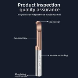 KaKarot MIR Boring Cutter for Threading Coated Carbide Mini Internal Lathe Turing Tool Copying Small Hole Tungsten Steel Alloy