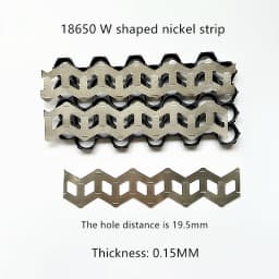 18650 And 21700 Battery 2P Wavy Nickel Strip Nickel Sheet W Type Nickel Strip Coil 2 Units W Type