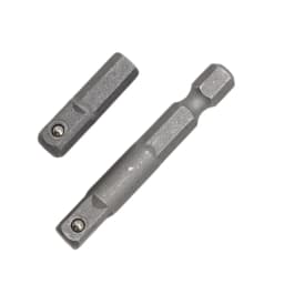 2pcs Impact Socket Adapter 1/4" Hex Shank Drive Extension Rod Wrench Converter For Quick Change Drill Chucks Replacement Tools