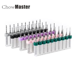 PCB 10 Stuks/Set Carbide Micro Boren Drill Bit 0.1Mm Tot 6.0Mm Diameter 3.175 schacht 10 Stuks PCB Drill Bit Set