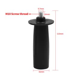 1Pc Angle Grinder Side Handle Plasic & Metal 8mm/10mm Thread Dia 113mm 134mm User-friendly Design Grinding Machine Spare Tool