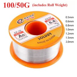 50/100g CF-10 Solder Wire Tin 0.5/0.6/0.8/1.0/1.2/1.5/2.0mm Roll Clean Rosin Welding Core Soldering Wire Flux Reel Tube