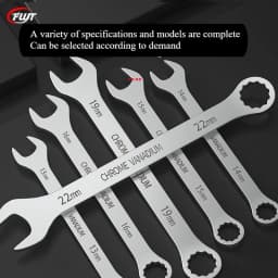 Two-purpose Wrench Open Plum Dumb Wrench 8-24mm Double Head Large Plum Two-purpose Wrench for Auto Repair, Suitable for Car Main