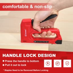 EZARC Hand Staple Gun Kit for Woodworking with 1000 Staples and Staple Remover, Light Duty Stapler and Nail Gun for DIY Crafts
