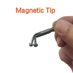 6Pcs 35mm JIS Screwdriver Bit Set with Magnetic Tip, 1/4 Hex Shank, S2 Alloy Steel & 6-Slot Storage Strip – Perfect for Japanese