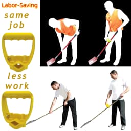 Shovel or Rake Labor-Saving Handle Attachment Shovel Work with Garden Shovels Rakes, D Grip Ergonomic Handle Replacement